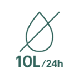 Capacità di deumidificazione 10l/24h
