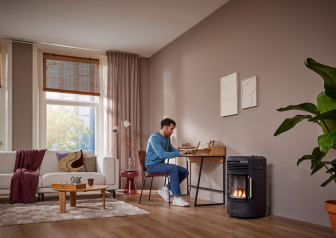 Stufa a gas GH 8034 senza regolatore nero
